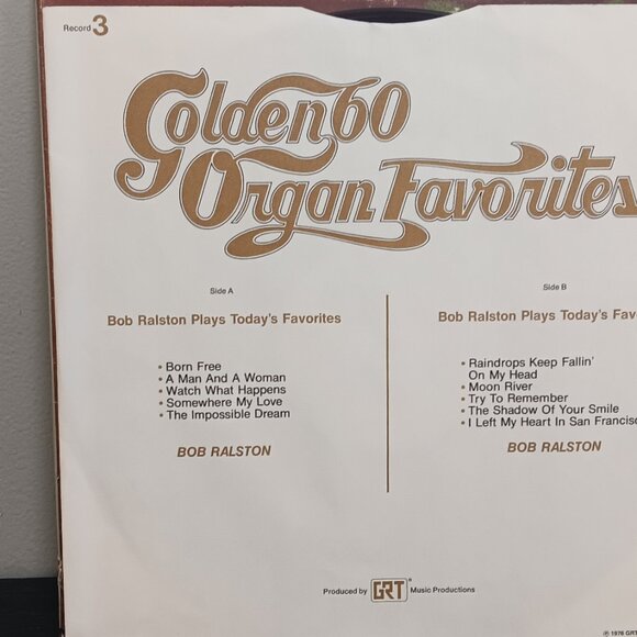 Golden 60 Organ Favorites - Lawrence Welk, Bob Ralston, Jerry Burke - 5 LP Box - Picture 5 of 7